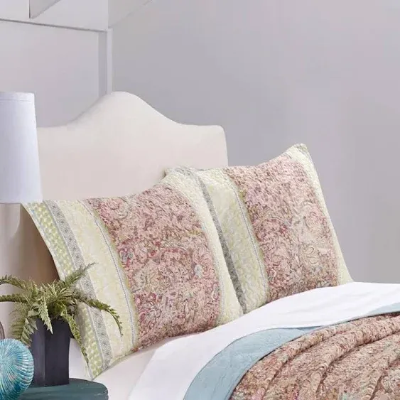 Barefoot Bungalow Palisades Bedspread Set, Pastel, Queen