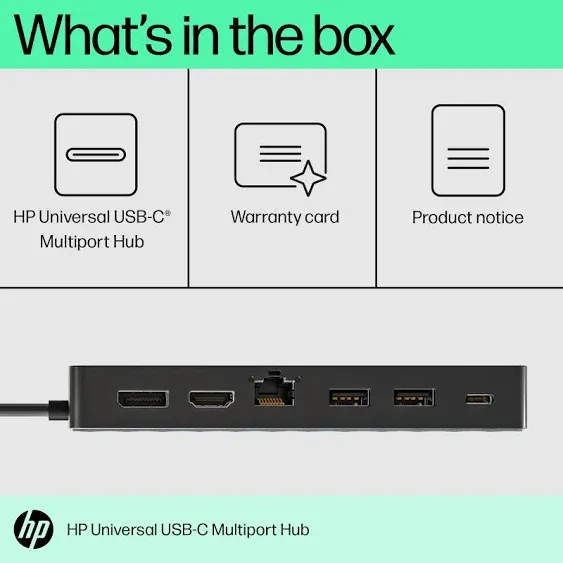 HP 50H55AA Universal USB-C Multiport Hub