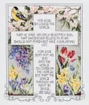 Janlynn John 3:16-17 Counted Cross Stitch Kit, 10-1/4" x 12-1/4", Multi