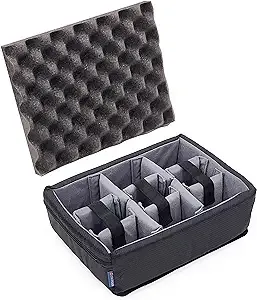 Grey CVPKG padded dividers for the Pelican 1400 case.