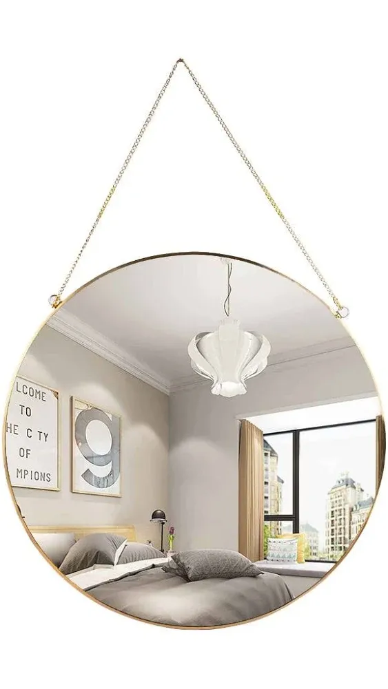 Longwin Hanging Wall Circle Mirror