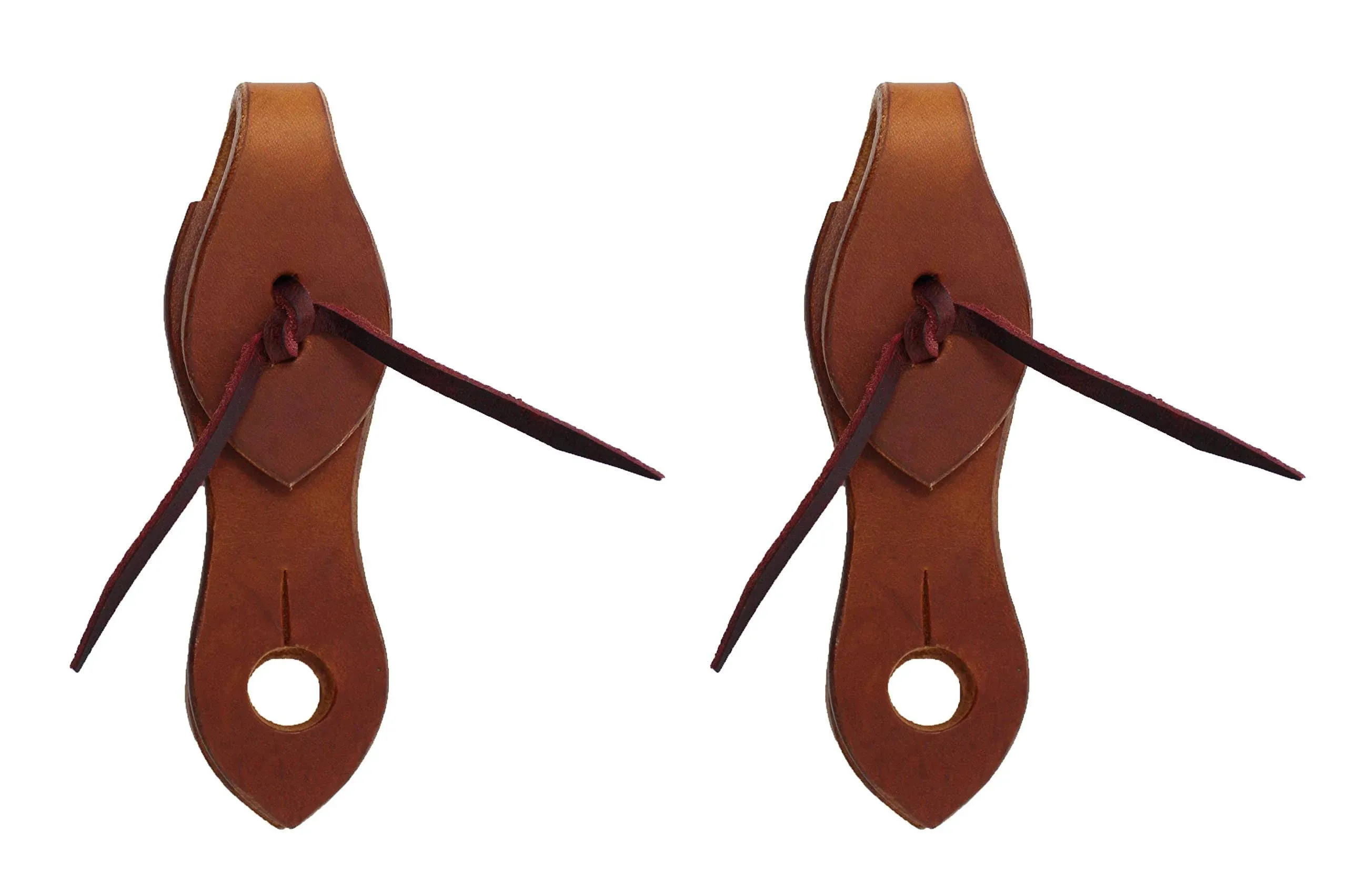 Challenger Set of 2 Horse Western Harness Leather Slobber Straps