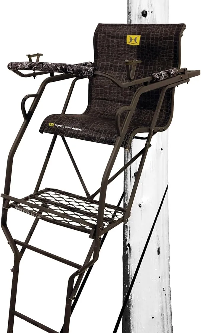 Hawk 20' Big Denali 1.5 Ladder Stand- countured mesh Comfort seat- Silent Ladder Stand, Multi, Standard