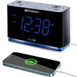 Emerson CKS1507 SmartSet Clock Radio, Black