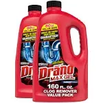 Drano Max Gel Clog Remover - 80 Fl. Oz.