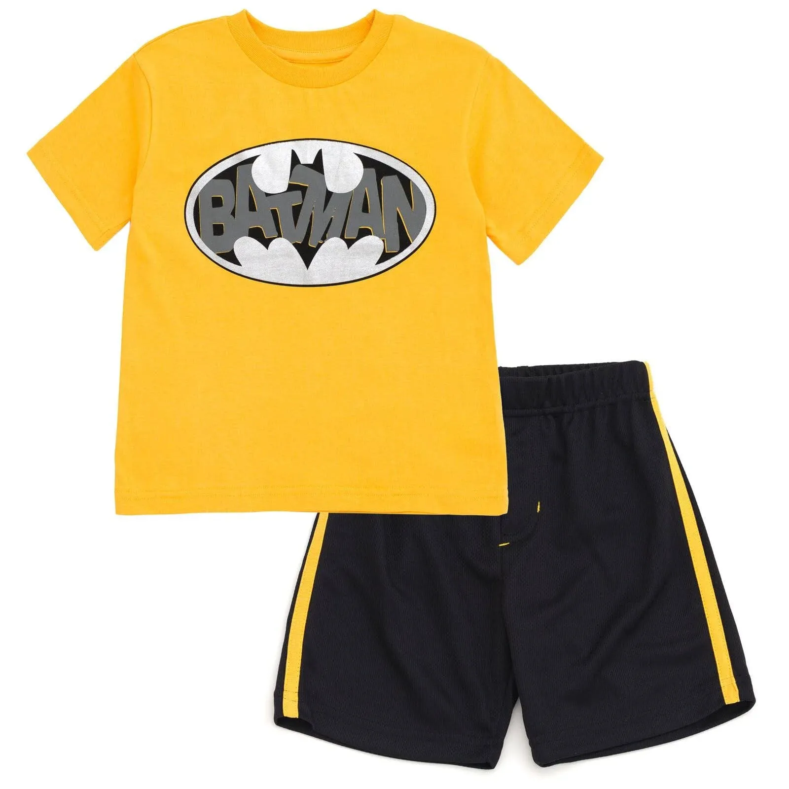 DC Comics Justice League Batman Superman Athletic T-Shirt Mesh Shorts Outfit Set ...