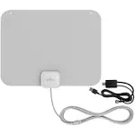 Mohu - Leaf Amplified Indoor HDTV Antenna, 60-mile Range - Gray