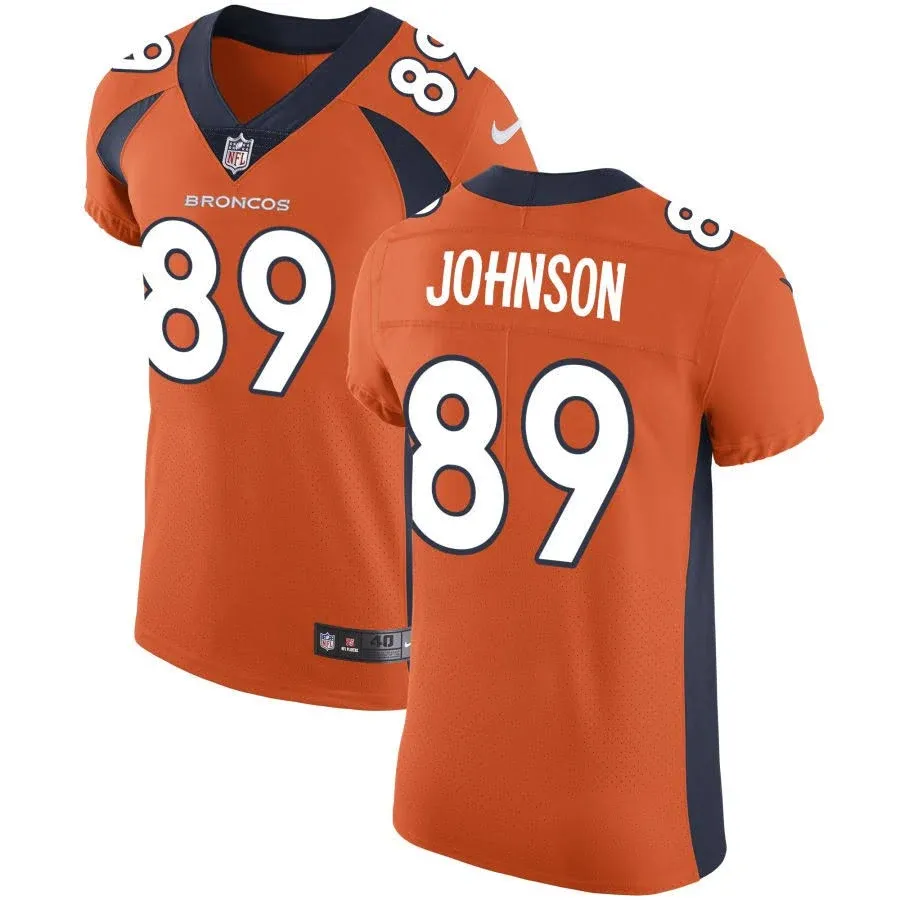 Men's Nike Orange Denver Broncos Vapor Untouchable Custom Elite Jersey