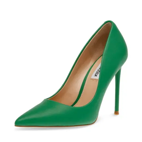 Steve Madden Vala Green Paris Fashion High Heel Pointed Toe Stiletto Pumps (Green ...