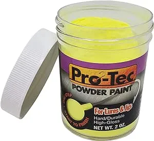 Pro-Tec Powder Paint, 2oz 32 Glow Yellow Chartreuse