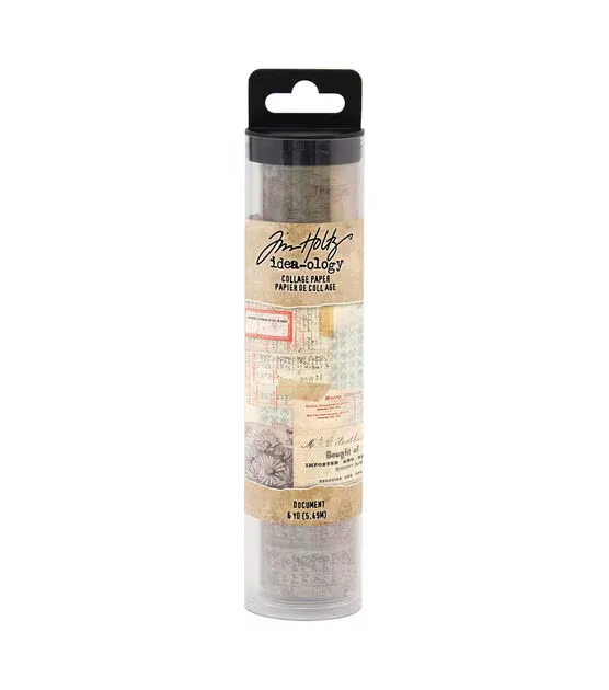 Tim Holtz Idea Ology 6&quot; x 6yd Document Collage Paper