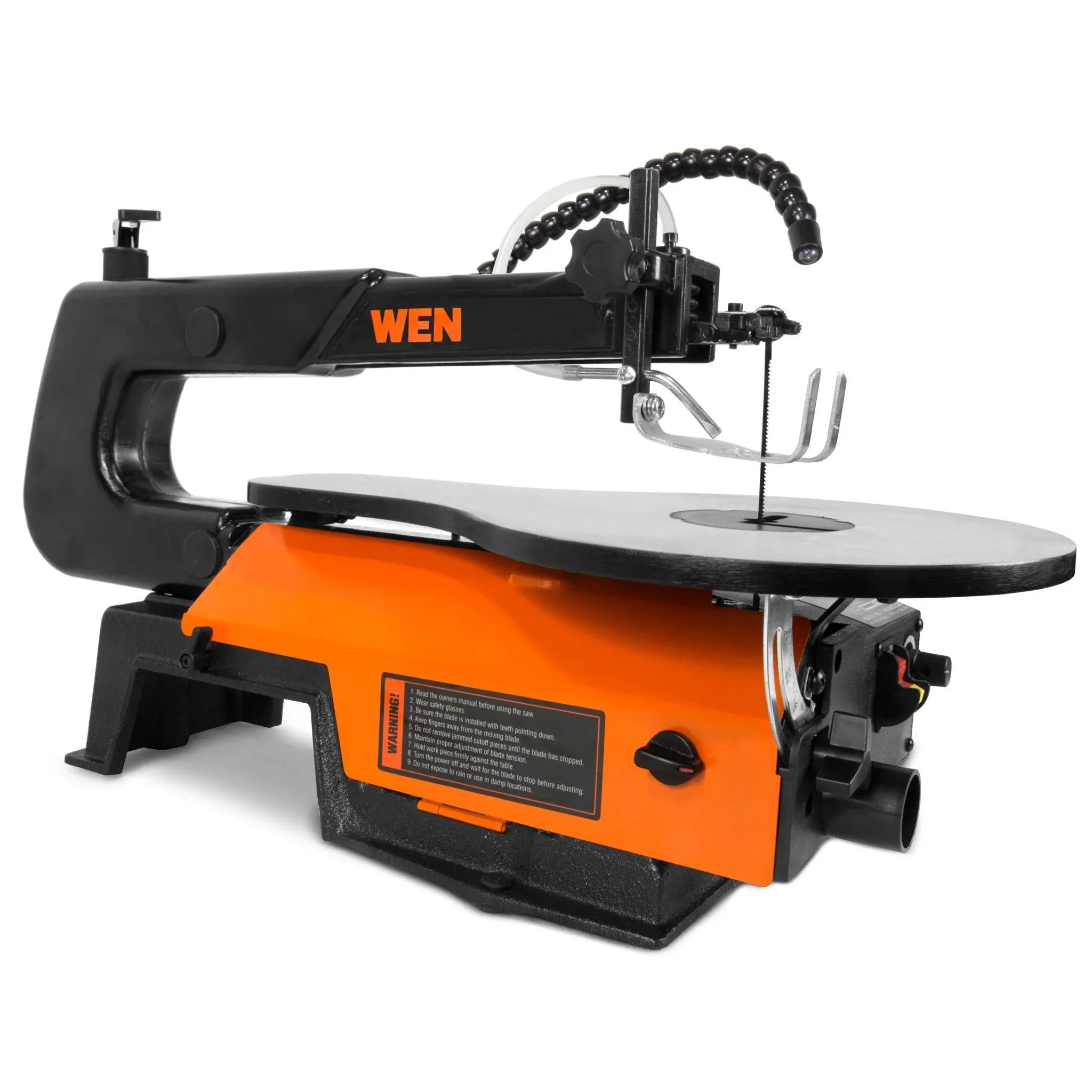 WEN 16-inch Variable Speed Scroll Saw with Easy-Access Blade Changes 3922