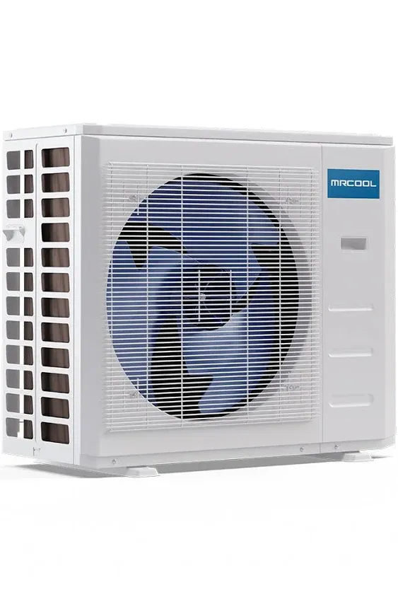 MRCOOL DIY 4th Generation Mini Split 21K BTU 2 Zone Ductless Air Conditioner With Heat Pump and Install Kit DIYM218HPW01C