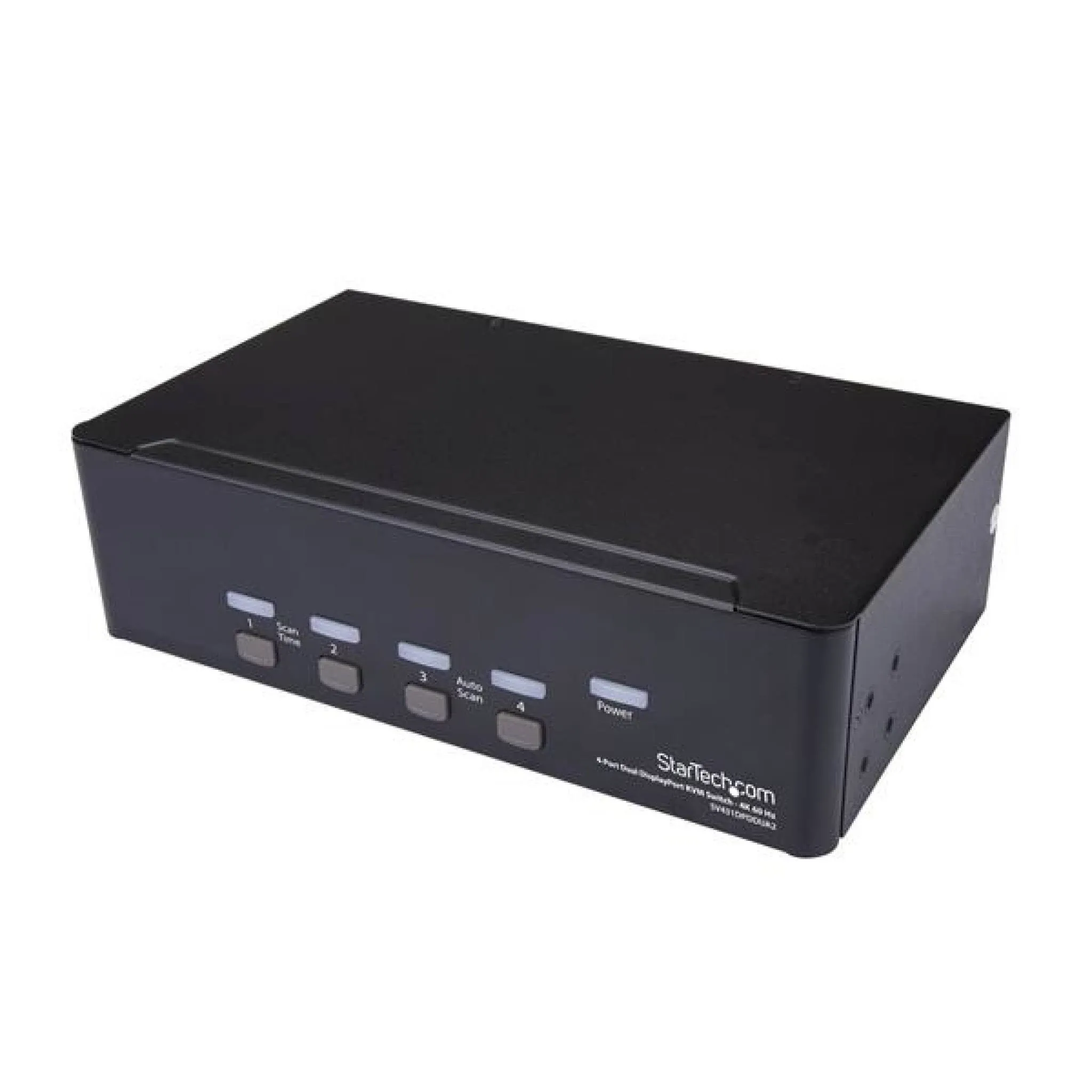 StarTech.com DisplayPort KVM - 4 Port - 4K 60Hz - Dual Monitor KVM - DisplayPort Switch - KVM DisplayPort - Desktop KVM Switch, TAA (SV431DPDDUA2)