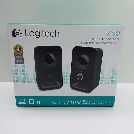 Logitech Z150 2.0 Channel Computer Speaker System - Black