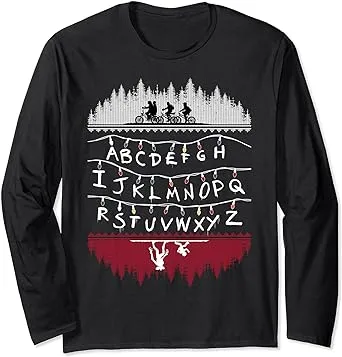 Stranger Things Alphabet Lights Long-Sleeve T-Shirt | BoxLunch