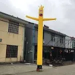 20ft Sky Air Puppet Dancer Inflatable Arm Flailing Tube Man Attachment - Wacky Wavy Wind Flying Dancing Man for DIY Stand Out Advertising - (Blower Not Included)