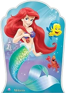 Cardboard People Ariel and Friends Life Size Cardboard Cutout Standup - Disney's The Little Mermaid