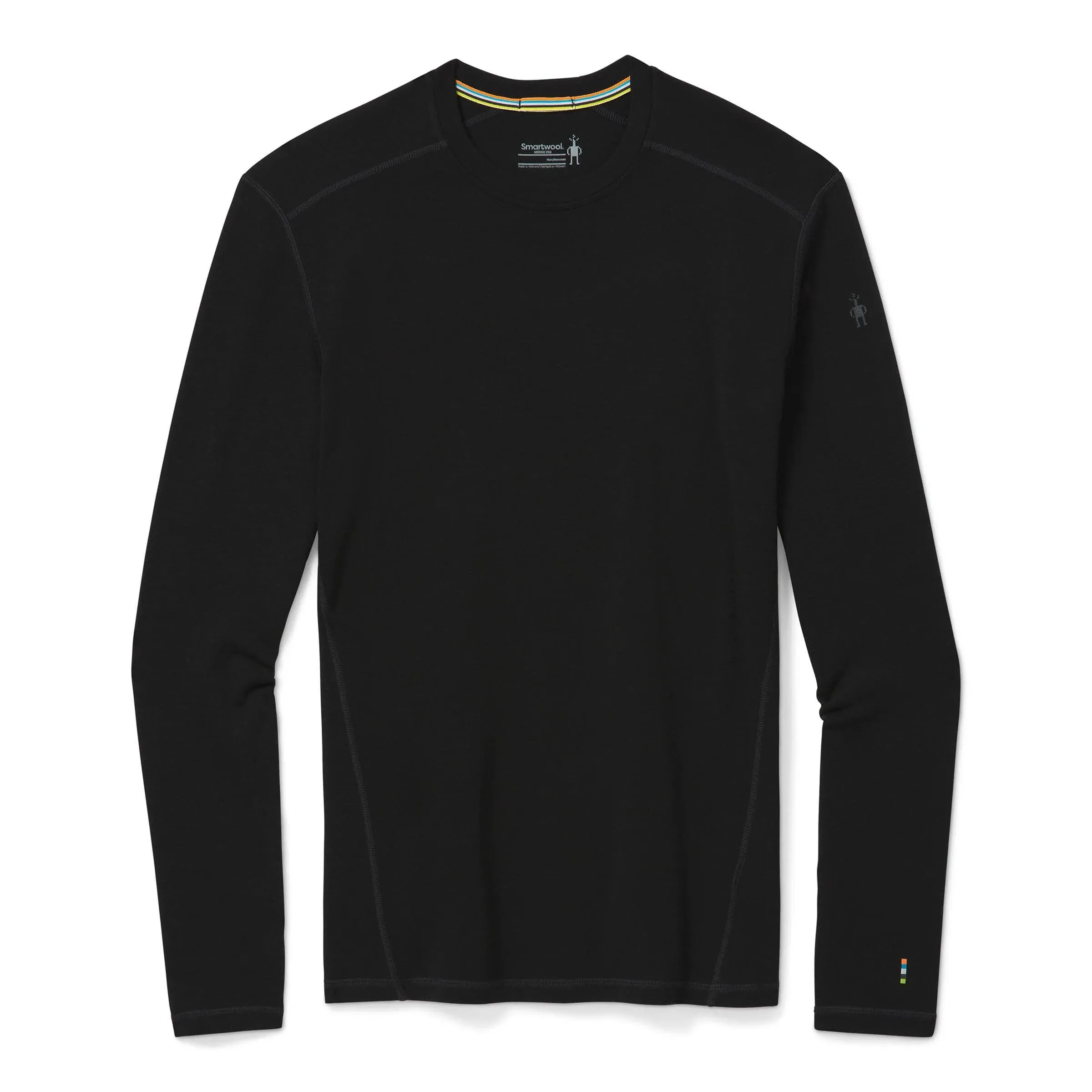 Women's Smartwool Merino 250 Baselayer Crew - Black / Small - Bauman's Running & Walking Shop