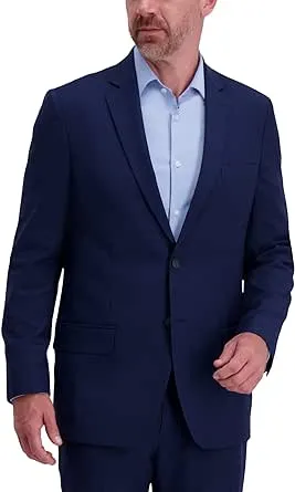 Haggar Men&#039;s Smart Wash Classic Fit Suit Separates Jacket - Midnight-44L