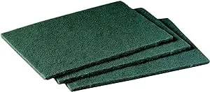 3M Scotch-Brite Commercial Scouring Pad, Green - 10 pack