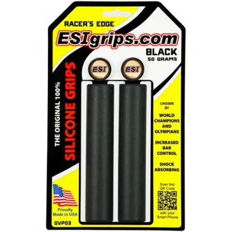 ESI Racer&#039;s Edge Mountain Bike Grips Black 25 GRAMS