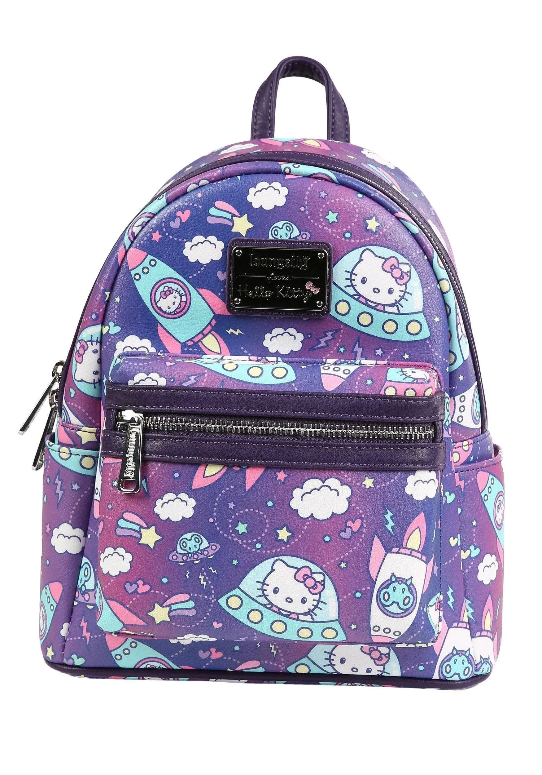 Loungefly x Hello Kitty Spaceship Allover-Print Mini Backpack