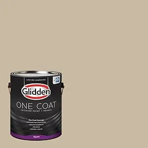 Glidden One Coat Interior Paint and Primer  Dusty Trail / Beige  Gallon  Eggshell