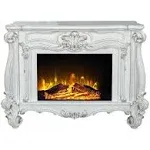 Acme Furniture Versailles Bone White Fireplace