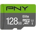 32GB PNY Elite Class 10 U1 microSDHC Flash Memory Card with Adapter