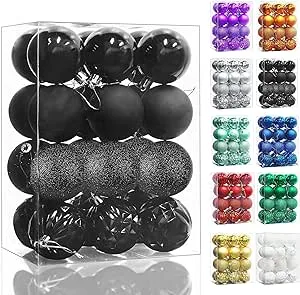 24pcs Christmas Balls Ornaments for Xmas Christmas Tree