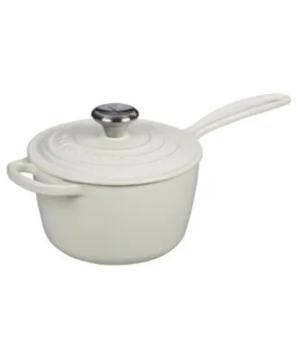 Le Creuset Signature 1.75-Quart Enameled Cast Iron Saucepan in Meringue