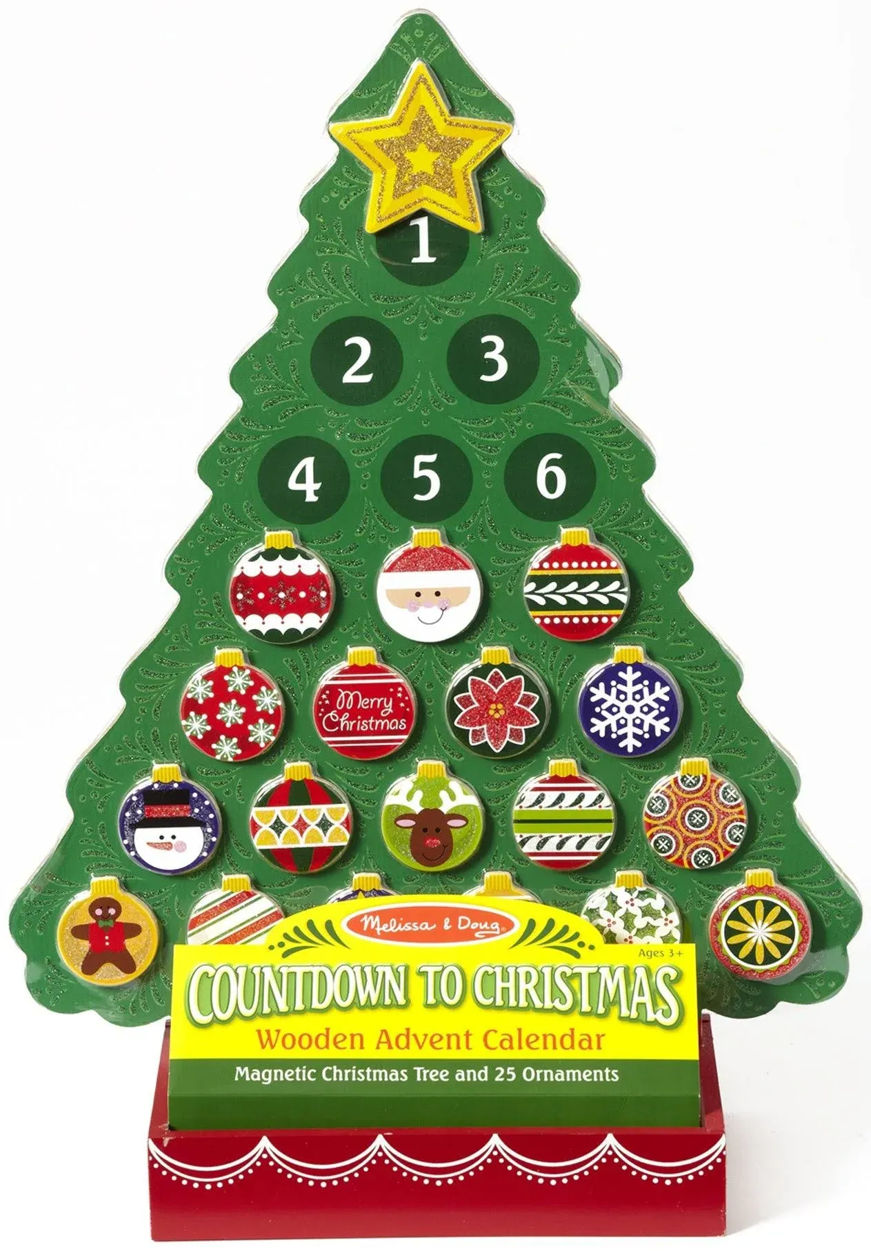 Countdown to Christmas Wooden Advent Calendar Melissa & Doug