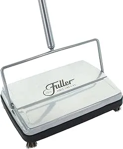 Fuller Brush Electrostatic Carpet Sweeper Silver 17034