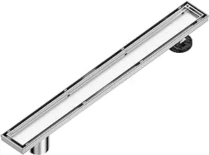 Neodrain 24-Inch Linear Shower Drain with Tile Insert Grate, Professional Brushed 304 Stainless Steel Rectangle Shower Floor Drain Manufacturer,Floor