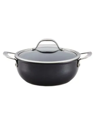 Anolon
X Hybrid Nonstick Aluminum Nonstick Casserole Pan With Lid, 4-Quart, Super Dark Gray