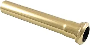 Fauceture EVP1002 Century 8-Inch x 1-1/4 inch O.D Slip Joint Brass Extension Tube, Polished Brass