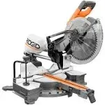 Ridgid R4123 15 Amp Corded 12 in. Dual Bevel Miter Saw with LED