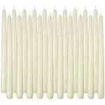 Arosky 20 Pack Ivory Taper Candles, 7-8 Hours Burn Time, Unscented and Smokeless