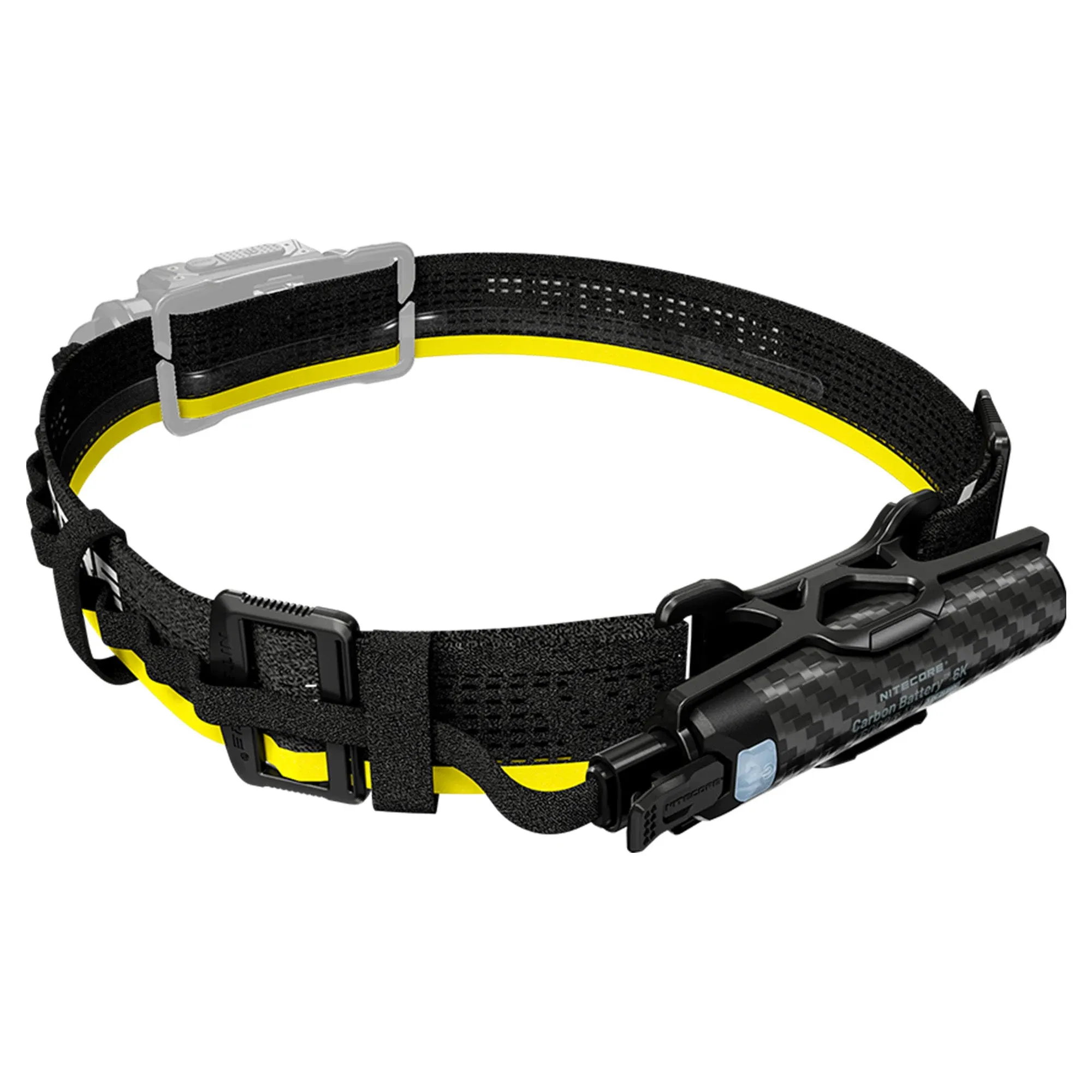 Nitecore Carbon Battery 6K Kit Headlamp Runtime Extender for NU40, NU43, NU45, NU50, and HC65 UHE Headlamps