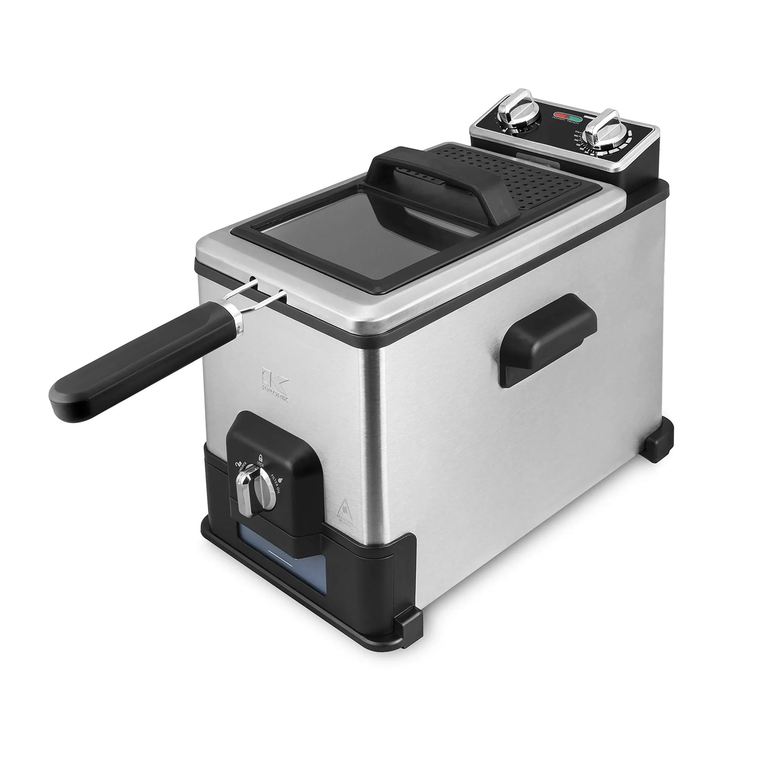 Kalorik 4.2 Quart Deep Fryer with Oil Filtration XL