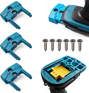 3 Pack Drill Holder for Makita 18v - Snap Fit for Makita Accessories & Drill Mount - Strong Grip Tool Holder for Makita Drill Bit Holder with 6 Screws - Easy to Install, Screw in & Lock - Made in USA