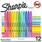 Sharpie Pocket Highlighters Assorted Chisel Tip Pack of 12