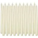 Arosky 20 Pack Ivory Taper Candles, 7-8 Hours Burn Time, Unscented, Smokeless and Dripless, 4/5 x 10 inch Dinner Candle Set for Household, Wedding, Pa