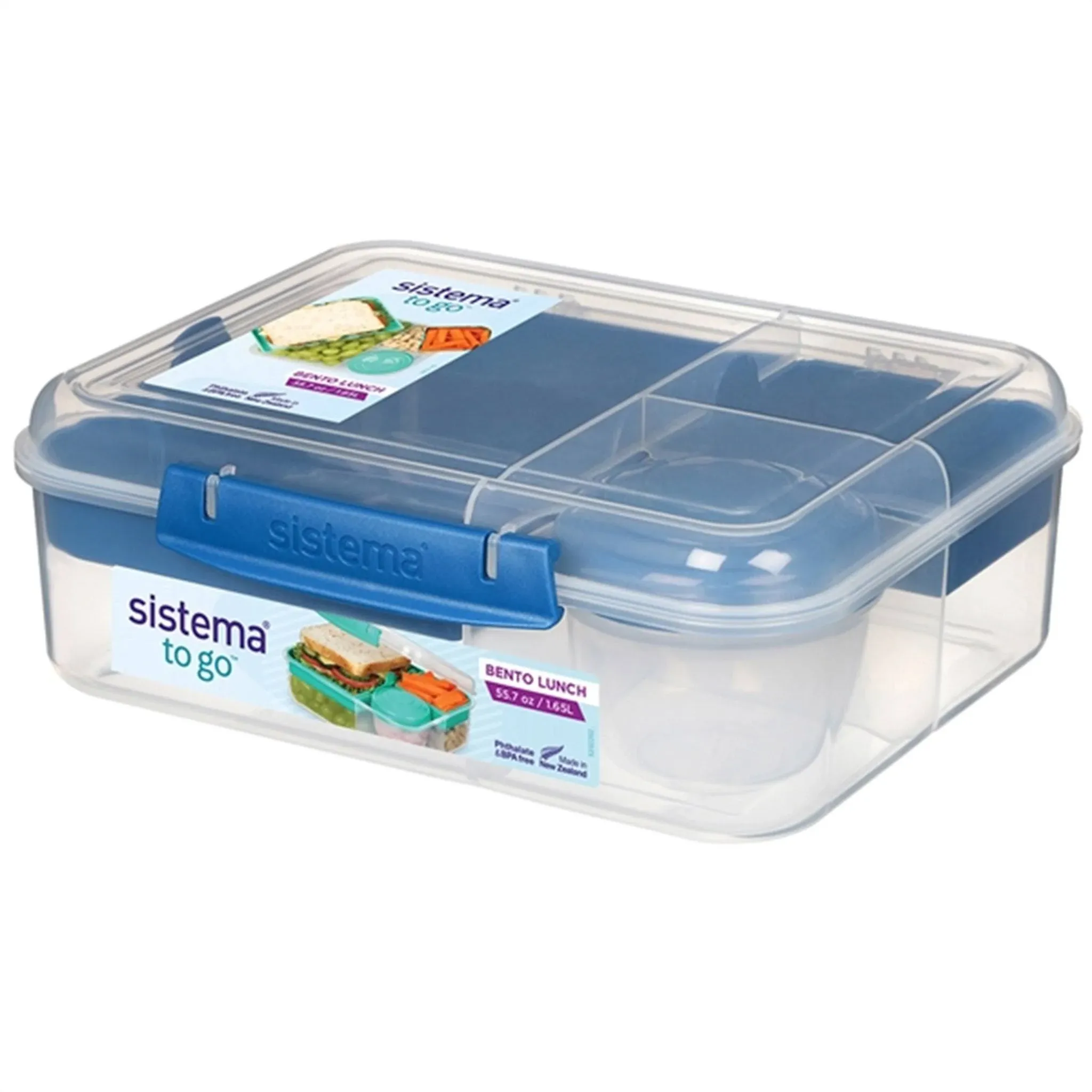 Bento Box Adult Lunch Box With 2 Compartments Sandwhichsalad Dressing Containerd