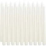 flamecan Ivory Taper Candles Set of 20 Unscented and Smokeless 10 Inch Taper ...