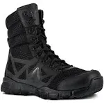 Reebok Work Mens Dauntless Ultra-Light 8 inch Side Zip Work Boots Black 12 Casual