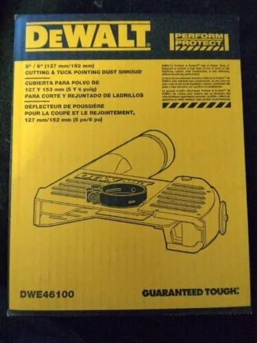 DEWALT DWE46100 ANGLE GRINDER DUST SHROUD CUTTING &amp; TUCK-GRINDERS NEW IN BOX