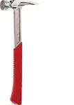 Milled Face Framing Hammer, 22 oz., Solid Steel Handle, 15" L