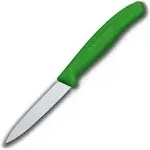 Victorinox Swiss Classic Spear Point Straight Edge Paring Knife, Green, 3.25"